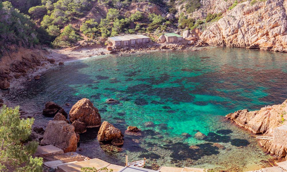 Cala Es Portitxol en Ibiza